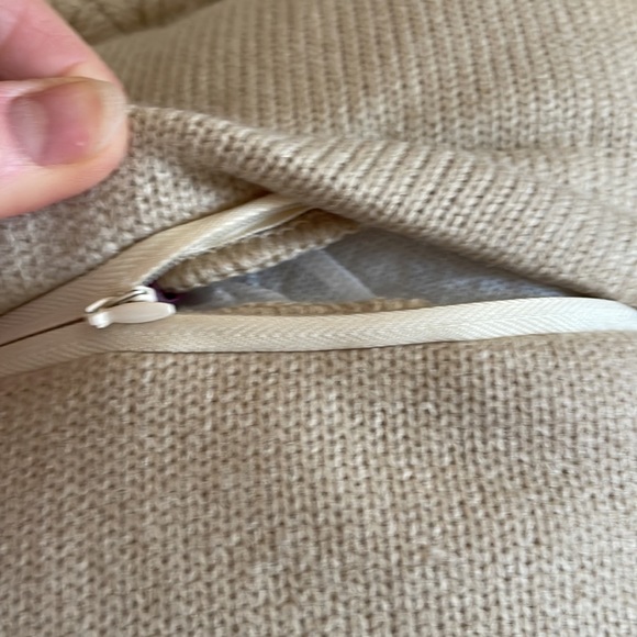 Donna Sharp Chunky Knot Pillow in the color Taupe - Picture 5 of 7